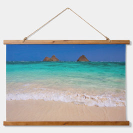 Strand Wandteppich Mit Holzrahmen