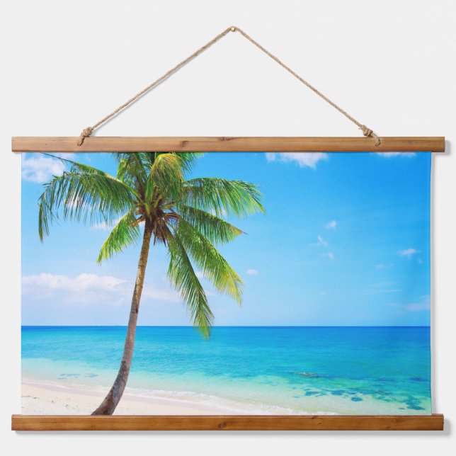 Strand Wandteppich Mit Holzrahmen (Vorne)