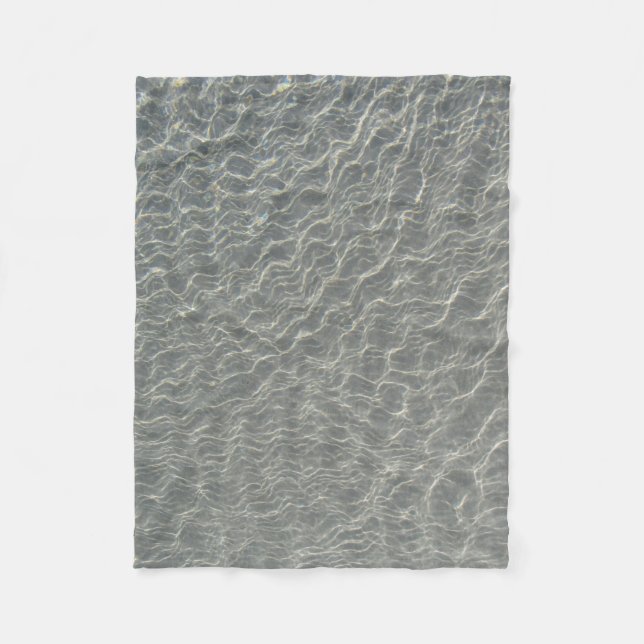 Strand Wasser Ripples & Sand Fleecedecke (Vorderseite)