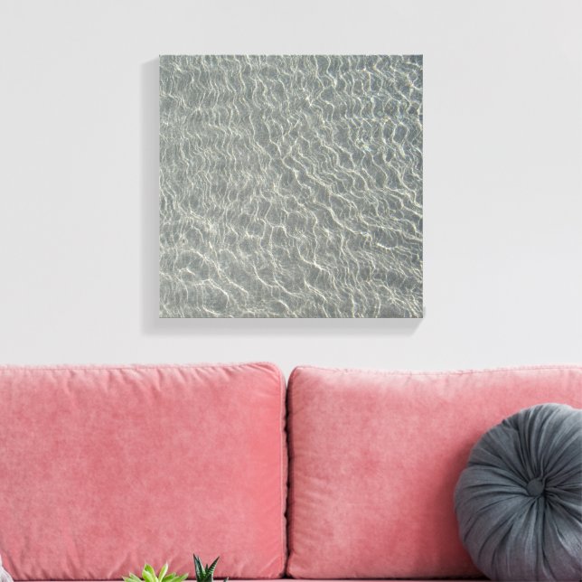 Strand Wasser Ripples & Sand Leinwanddruck (Insitu (Wohnzimmer))