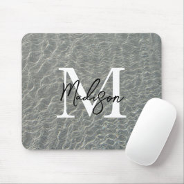 Strand Wasserarme und Sandstrand Mit Monogramm Mousepad