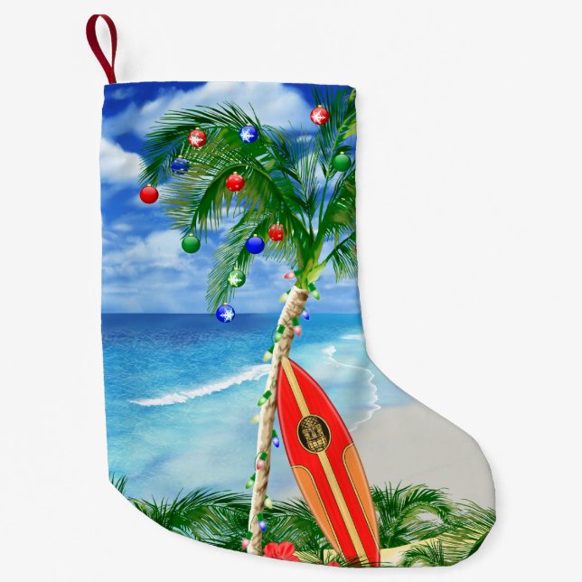 Strand-Weihnachten Kleiner Weihnachtsstrumpf (Vorderseite)