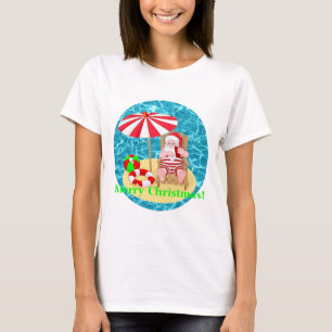 Strand-Weihnachtsmann T-Shirt