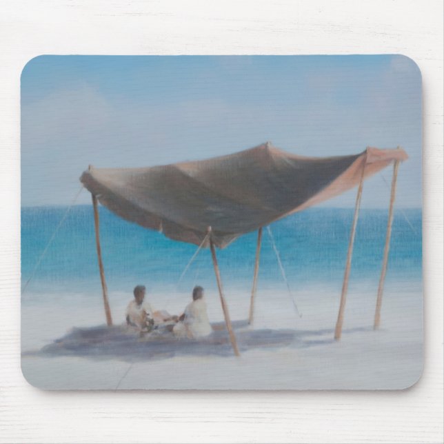 Strand-Zelt 2012 2 Mousepad (Vorne)