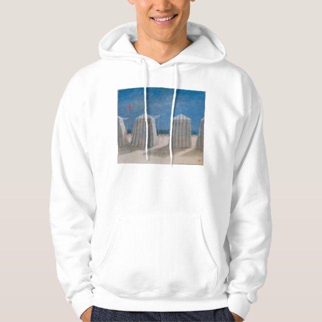 Strand-Zelte Bretagne 2012 Hoodie (Vorderseite)