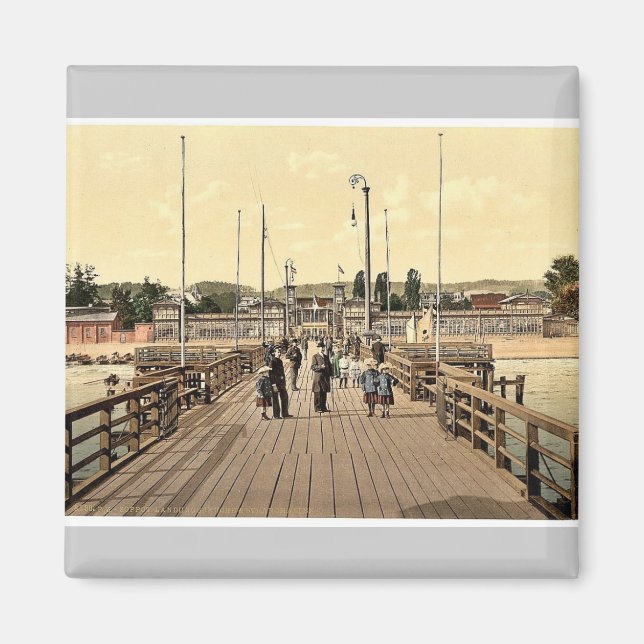 Strand, Zoppot, Westpreußen, Deutschland (d.h. Magnet (Vorne)