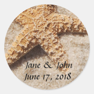 Strandaufkleber Runder Aufkleber