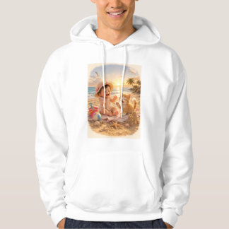 Strandbaby und Kätzchen Sandburgenfreude Hoodie