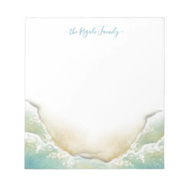 Strandbad Aquarellküste Notizblock