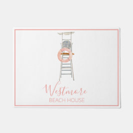 Strandbad Lifeguard Chair Beach House Fußmatte