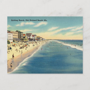 Strandbad, Old Orchard Beach, Maine Postkarte