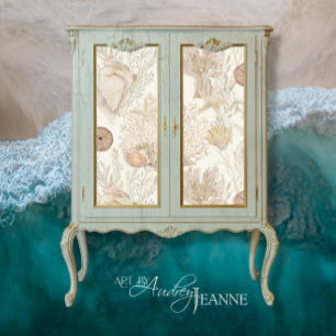 Strandbad Strandbad Starfish Muschel Aqua Seidenpapier