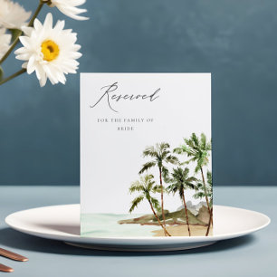 Strandbad "Tropical Palm Trees" vorbehalten Sockelschild