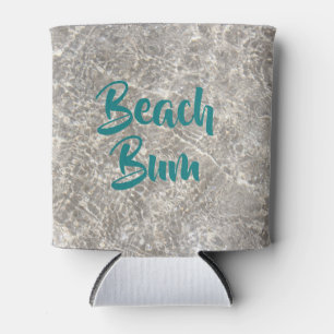 Strandbadestrand Sand Sommer lustig Dosenkühler