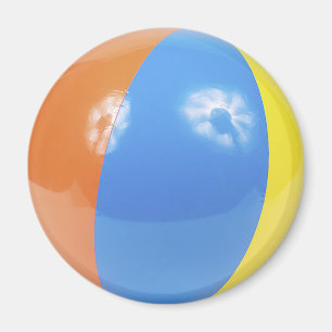 Strandball Foto Magnet