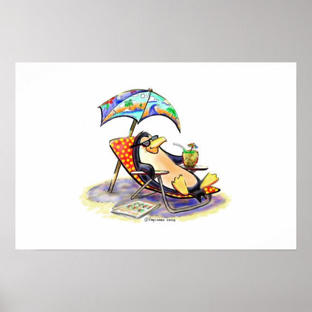Strandbauch Poster (Vorne)