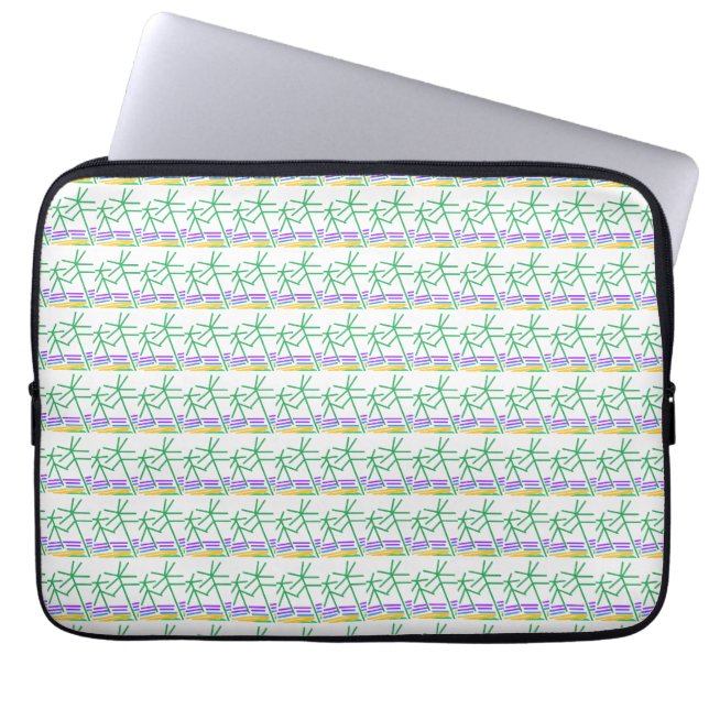 Strandbäume Laptopschutzhülle (Vorderseite)