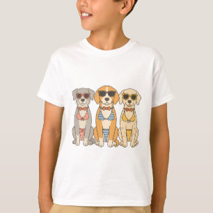 Strandbeller-Bikini-Trio mit Haltung T-Shirt