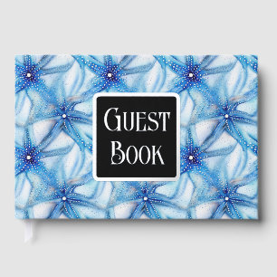 Strandblau-blaue Aquarelltafel Gästebuch