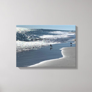 Strandblick Leinwanddruck