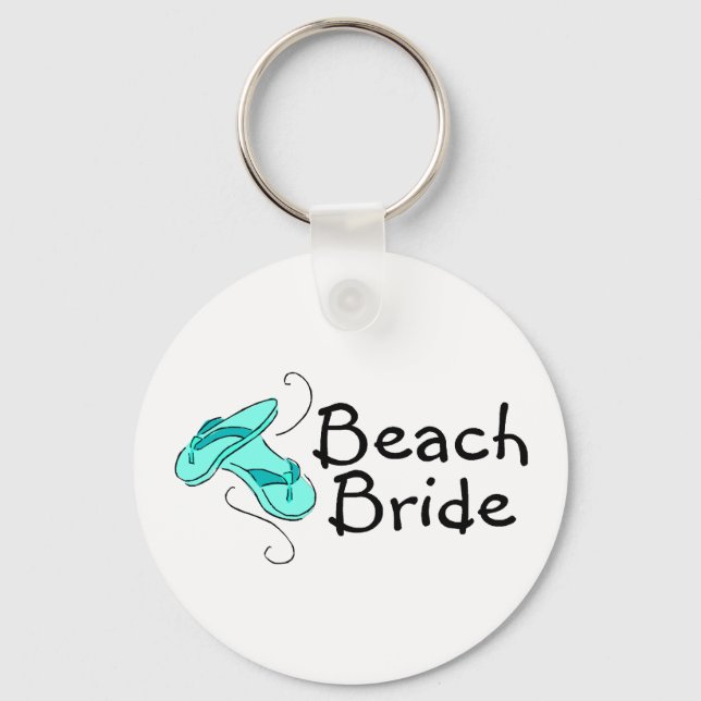 Strandbrücke (Flip Flops) Schlüsselanhänger (Vorderseite)