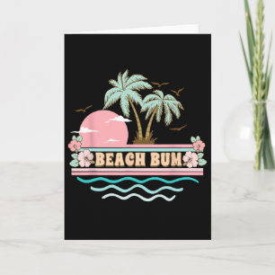 Strandbummer Sommerurlaub Strandparty Retro Männer Karte