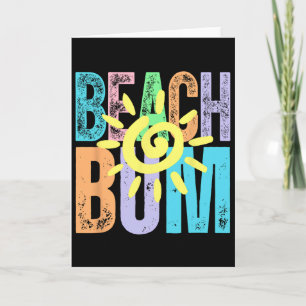 Strandbummler Distressed Sommerurlaub Strandleben Karte