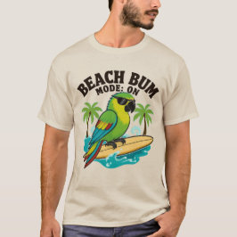 Strandbummler-Papageien-T-Shirt T-Shirt