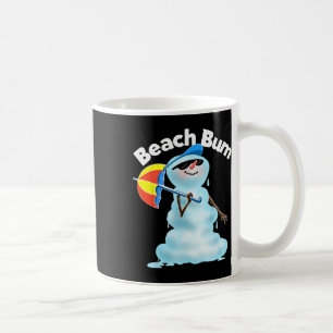 Strandbummler-Schneemann-Weihnachten im Juli-Stran Kaffeetasse