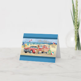 Strandcamper + Mitteilungskarten für klassische Au