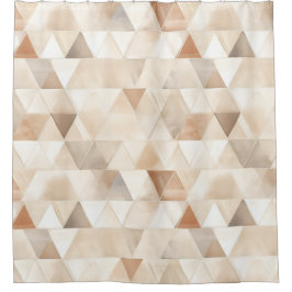 Strandcreme-Dreiecke Duschvorhang