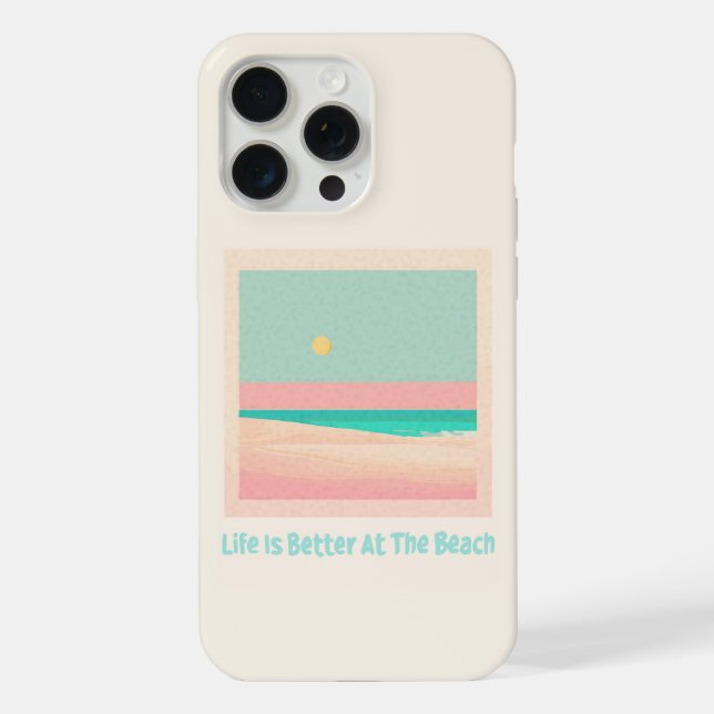Stranddesign  iPhone 15 pro max hülle (Rückseite)