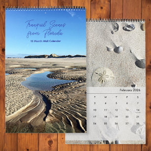 Strände an der Ostküste Floridas Backwater-Natur Kalender