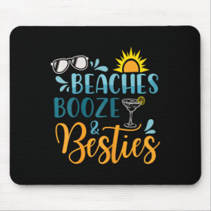 Strände Boost and Besties Funny Beach Lover Sommer Mousepad