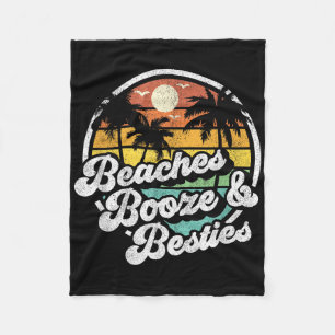 Strände Boost and Besties Funny Retro 70er Beach W Fleecedecke