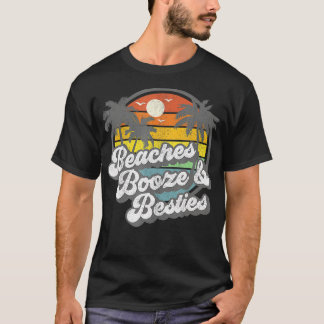 Strände Boost and Besties Funny Retro 70er Beach W T-Shirt
