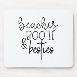 Strände Boost and Besties Funny Summer Beste Freun Mousepad