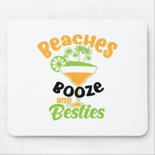 Strände Booze Besties Niedlich Alkoholische Freund Mousepad