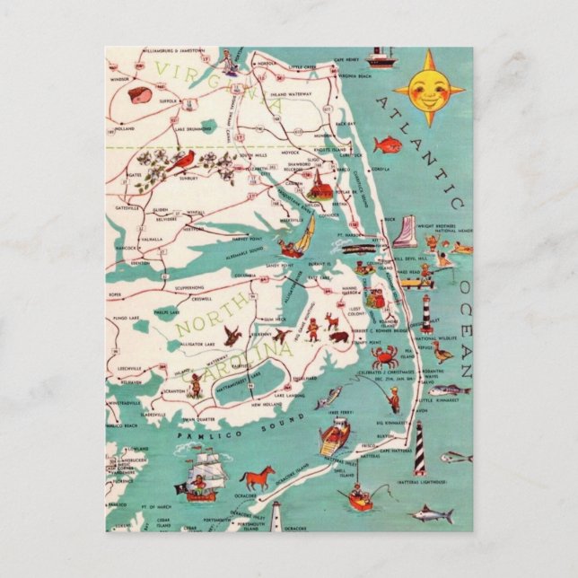 Strände der Außenbanken Postkarte (Vorderseite)