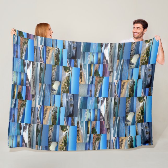 Strände in einer Fotogalerie, Fleecedecke (Beispiel)