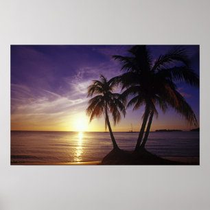 Strände in Negril, Jamaika Poster