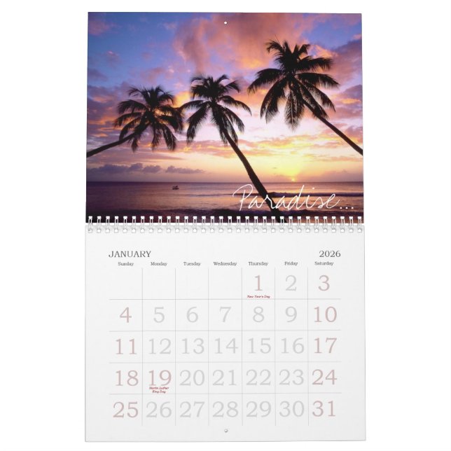 Strände Kalender (Jan 2026)