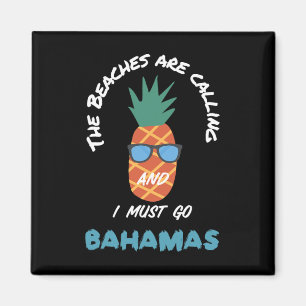 Strände nennen Bahamas Souvenir Ananas Sun Magnet