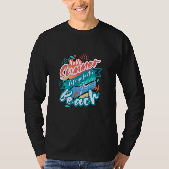 Strände Retro Beach Urlaub Sommerangebot 1 T-Shirt (Vorderseite)
