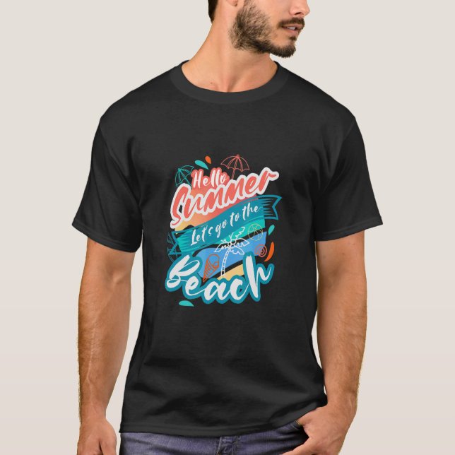 Strände Retro Beach Urlaub Sommerangebot 6 T-Shirt (Vorderseite)