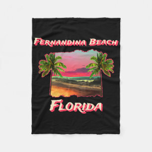 Strände von Fernandina Beach Florida Fleecedecke