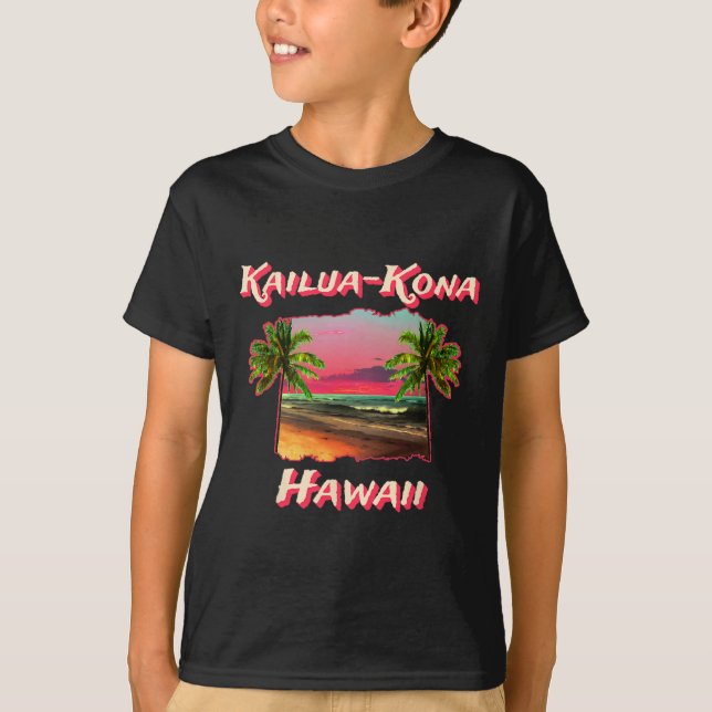 Strände von Kailua-kona Hawaii T-Shirt (Vorderseite)