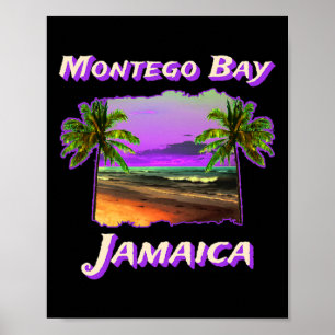 Strände von Montego Bay Jamaika Poster
