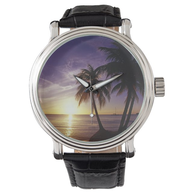 Strände von Negril, Jamaika 3 Armbanduhr (Vorderseite)
