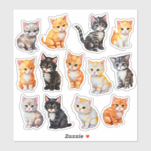 Strandfarben Cat Scrapbook Stationierung Aufkleber